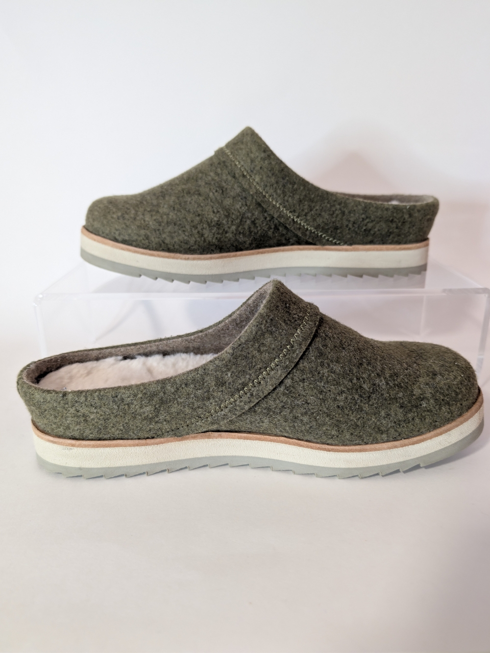 Merrell Juno Wool Clogs Mules Olive Green J001192 Women's Size 6 US